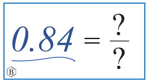 84 As A Fraction In Simplest Form