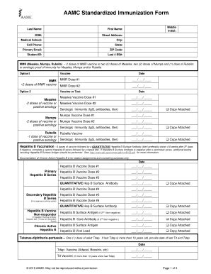 Aamc Immunization Form: What You Need To Know