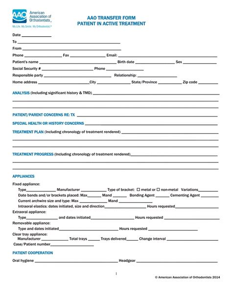 Aao Transfer Form Fillable: Easy Download And Instructions