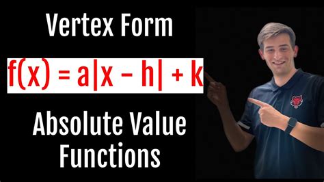 Absolute Value Vertex Form Made Easy