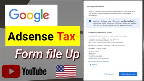 Adsense Tax Form: What You Need To Know