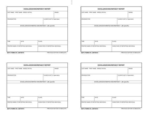 Aetc Form 341: Everything You Need To Know