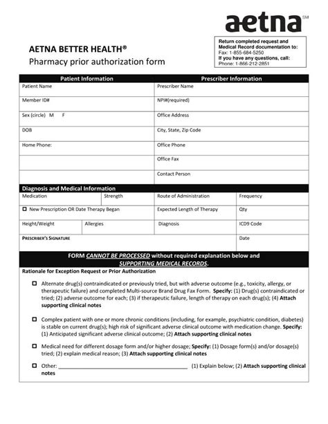 Aetna Inflectra Prior Authorization Form: Easy Guide