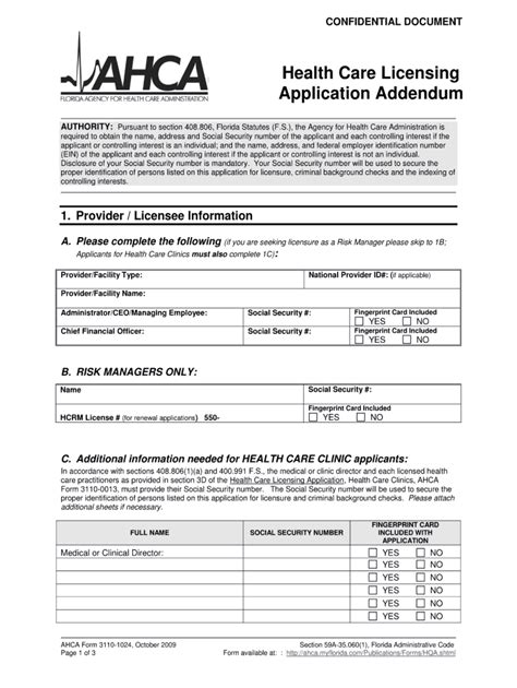 Ahca Form 3110: A Step-By-Step Guide