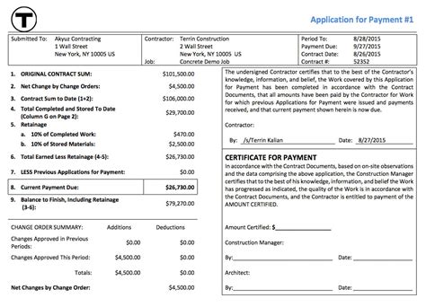 Aia Billing Form Template In Excel