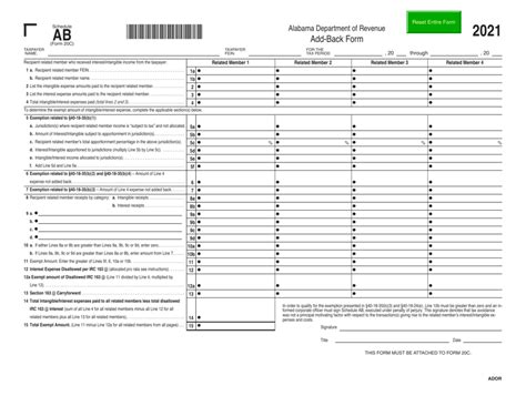 Alabama Form 20c: Annual Report And Business Entity Filing