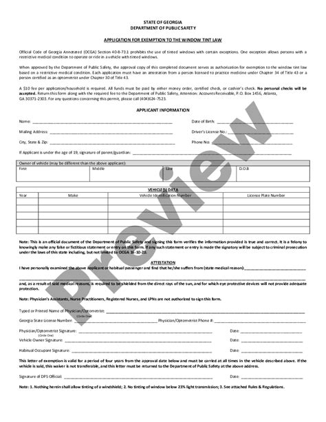 Alabama Window Tint Exemption Form Requirements And Process