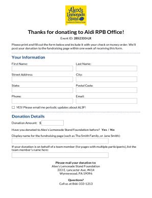 Aldi Donation Request Form Guide