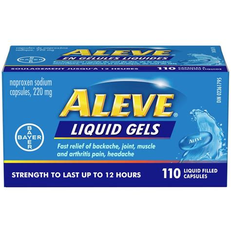 Aleve Liquid Gels For Quick Pain Relief