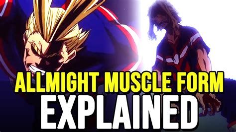 All Mights Muscle Form: Unveiling The Symbolic Significance