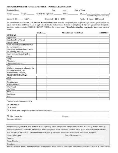 Alvin Isd Physical Form Requirements And Guidelines