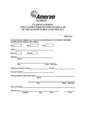 Ameren Claim Form: How To File A Successful Claim