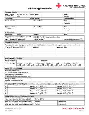 American Red Cross Application Form And Process Guide