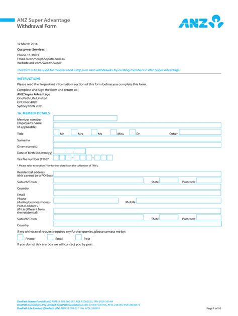 Anz Kiwisaver Withdrawal Form Guide