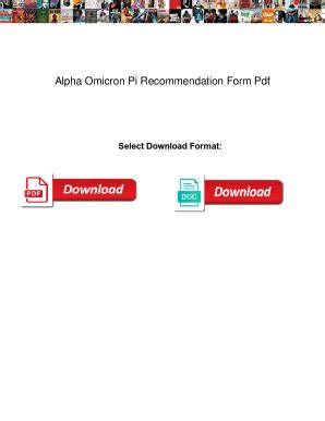 Aoii Recommendation Form: A Complete Guide