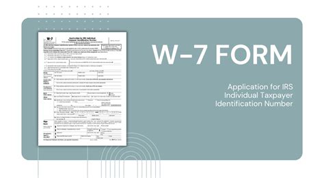 Apply For Itin With Form W-7 Instructions And Guidance