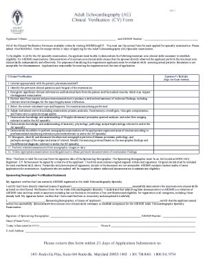 Ardms Clinical Verification Form: A Comprehensive Guide