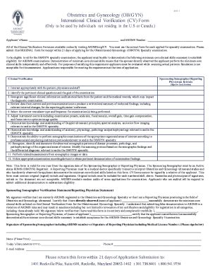 Ardms Cv Form: A Step-By-Step Filling Guide