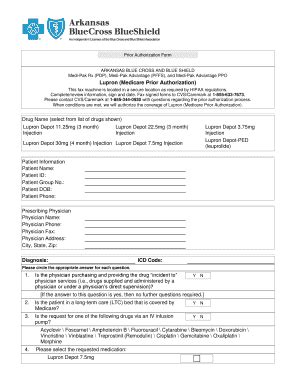 Arkansas Blue Cross Blue Shield Prior Auth Form Guide