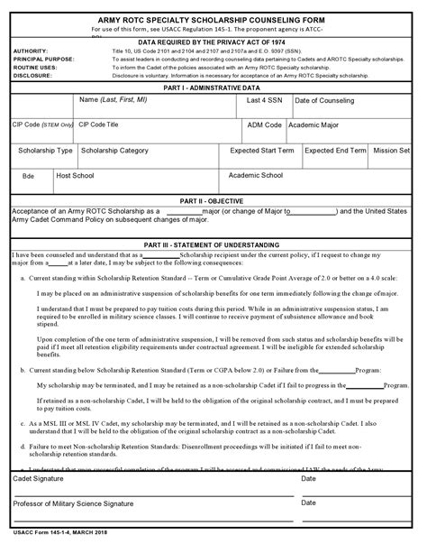 Army Counseling Form Examples And Templates