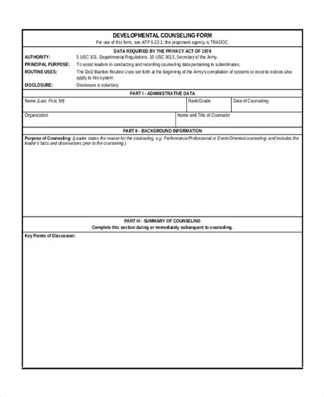 Army Initial Counseling Form: A Comprehensive Guide