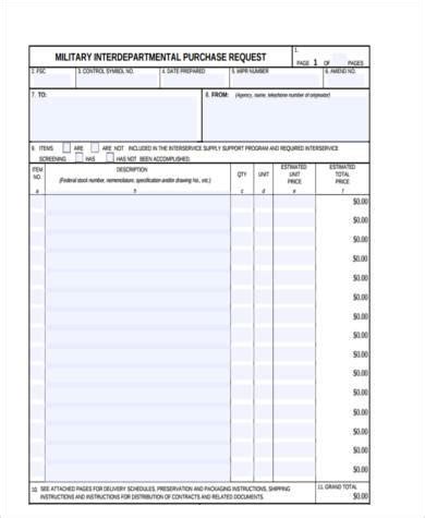 Army Supply Request Form Template And Guide