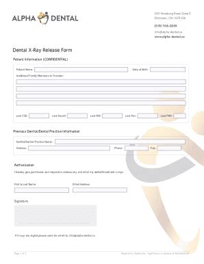 Aspen Dental X-Ray Release Form: What You Need To Know