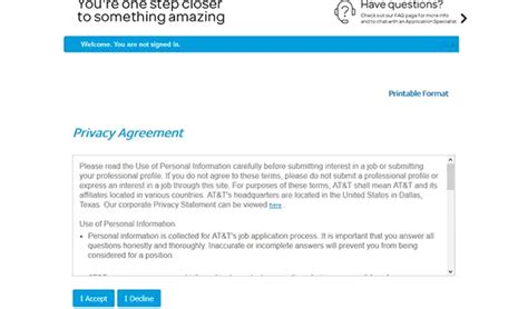 At&T Job Application Form: Apply Now With Ease