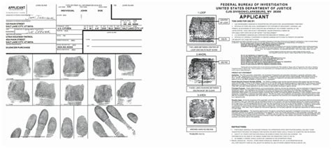 Atf Form 1 Fingerprint Card Example And Requirements