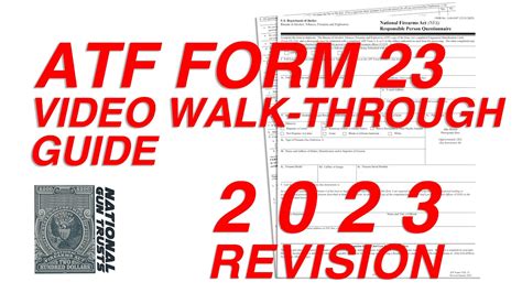 Atf Form 5320.23: 5 Key Facts You Need To Know