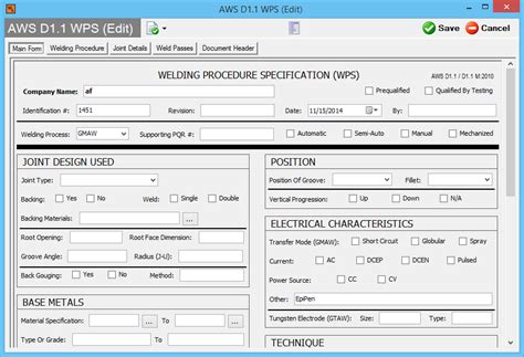 Aws D1.1 Wps Form: A Comprehensive Guide For Welding Professionals