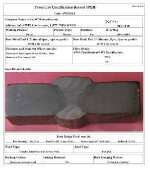 Aws Pqr Form: A Simplified Guide For Welding Compliance