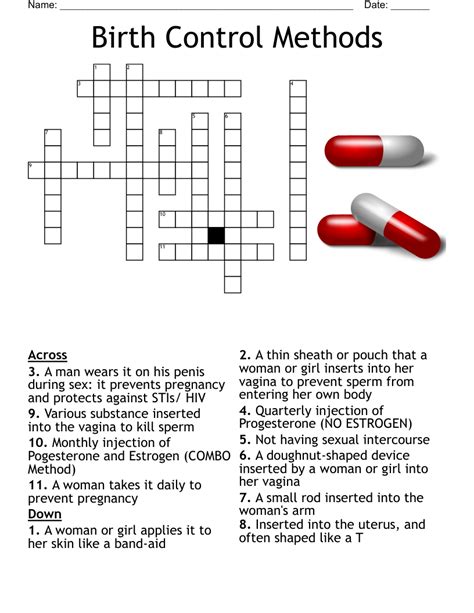 Birth Control Methods Crossword Clue Answer Revealed