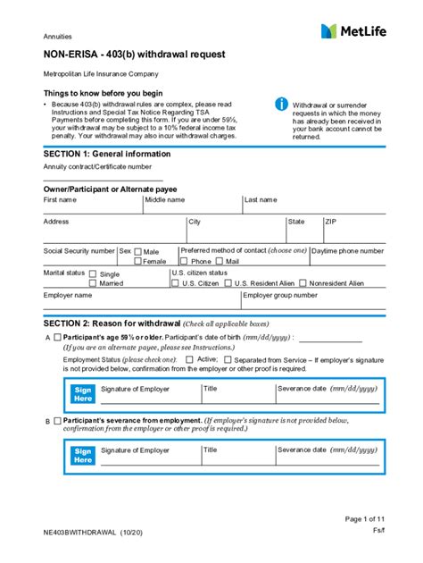 Brighthouse 403b Withdrawal Form: A Step-By-Step Guide