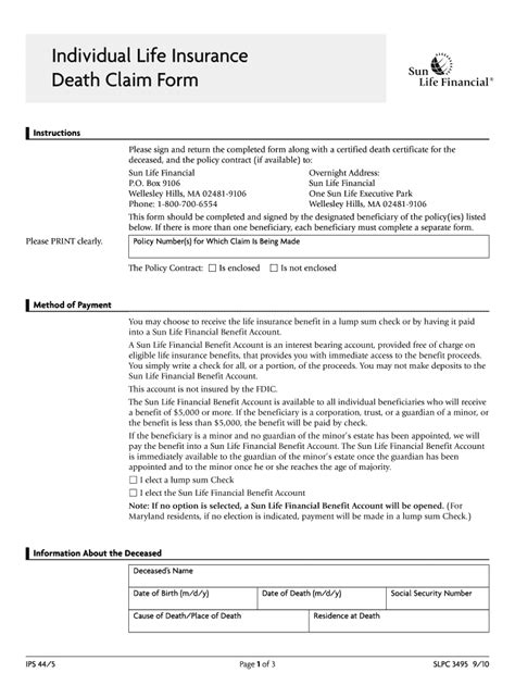 Brighthouse Life Insurance Death Claim Form Guide