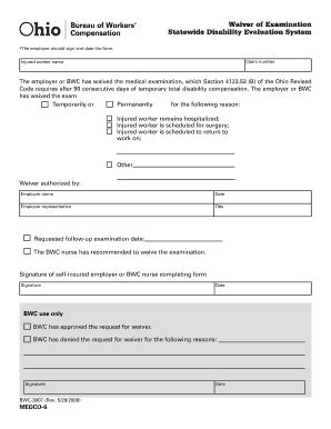 Bwc 337 Form: A Guide To Workers Compensation Reporting