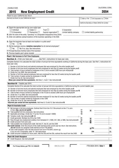 Ca Form 3554: A Comprehensive Guide To Completion