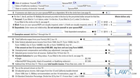 California Form 540nr: Nonresident State Income Tax Guide