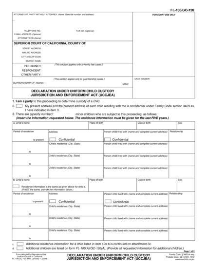 California Uccjea Form: A Comprehensive Guide For Parents