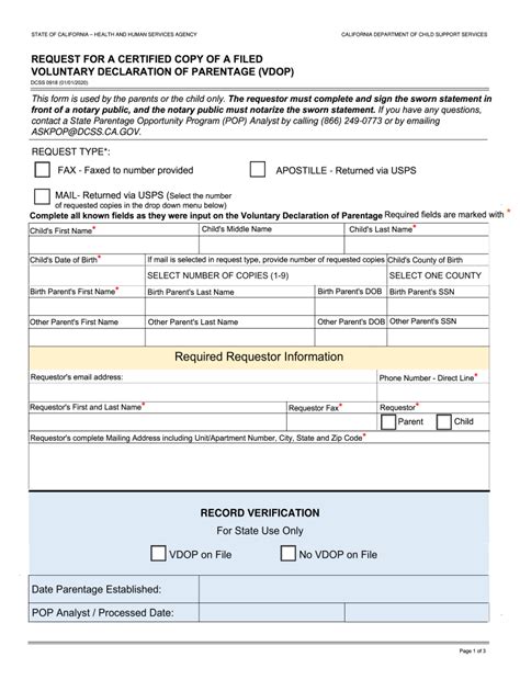 California Vdop Form: What You Need To Know