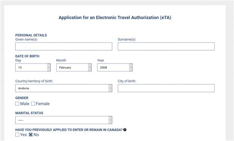 Canada Eta Application Form: Easy Guide To Approval