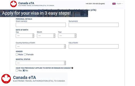 Canada Eta Form: A Guide To Easy Online Application