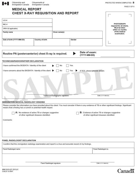 Canada Form Imm 1444: A Guide To Medical Exams