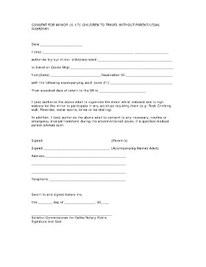 Carnival Cruise Line Minor Consent Form Requirements