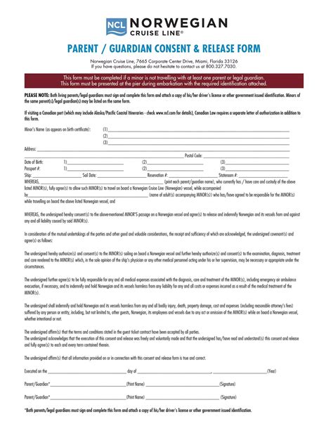 Carnival Cruise Parental Consent Form: 5 Essential Facts