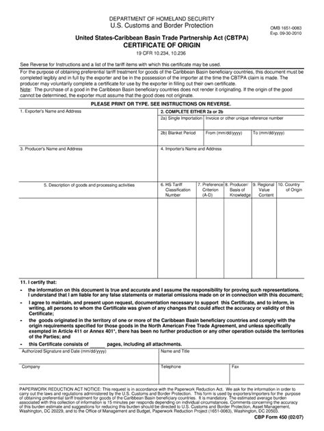 Cbp Form 3499: A Guide To Certificate Of Origin