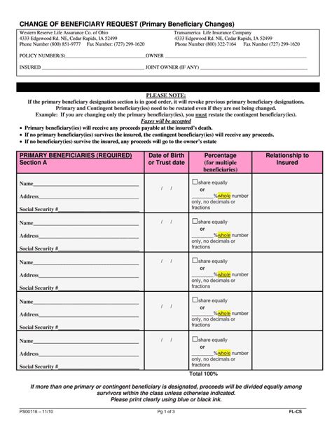 Change Your Transamerica Annuity Beneficiary In 5 Easy Steps