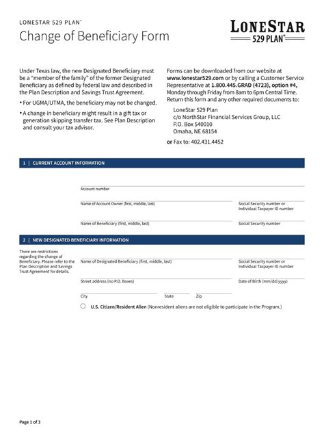 Changing 529 Beneficiary Made Easy With Simple Form Update