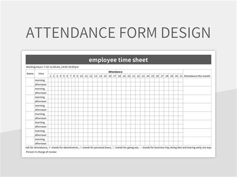 Chantilly Attendance Form Guide And Download