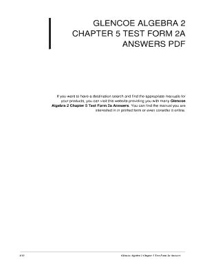 Chapter 5 Test Form 1 Answer Key Revealed